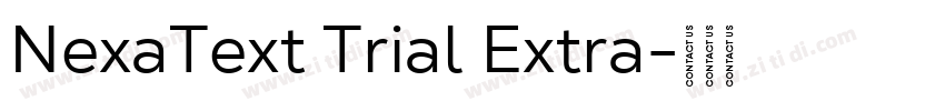 NexaText Trial Extra字体转换